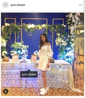 Váy trắng trễ vai đan dây