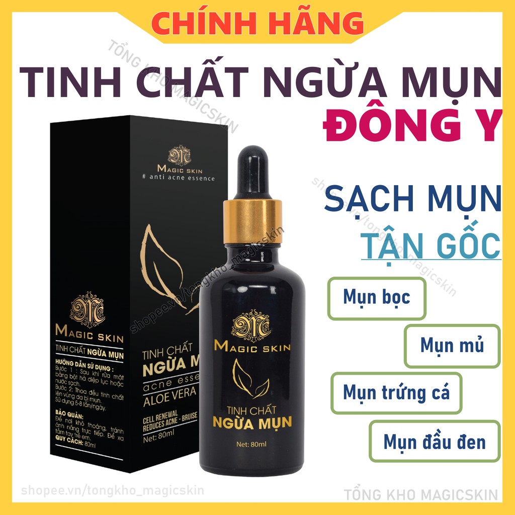 Tinh Chất Ngừa Mụn Đông Y Magic Skin Acnes Essence 👍 Giải pháp cho da mụn kể cả mụn CỨNG ĐẦU nhất ✔ CHÍNH HÃNG