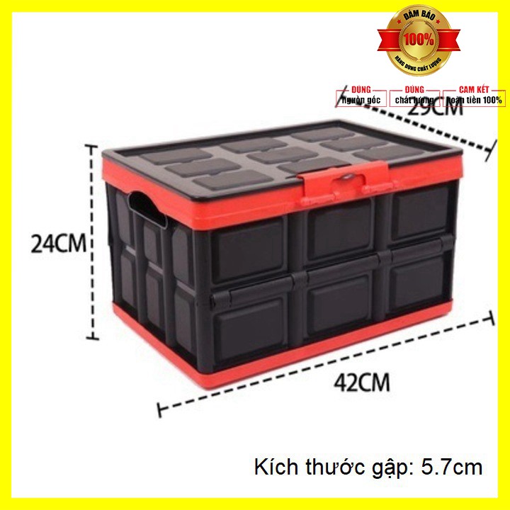 Thùng đựng đồ đa năng cốp sau xe ô tô Dung tích 30 và 55 lít KM309 - Hàng cao cấp