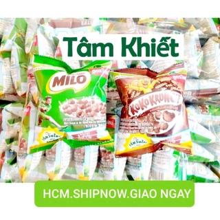 Ngũ cốc milo ăn sáng gói 15gram dạng viên.