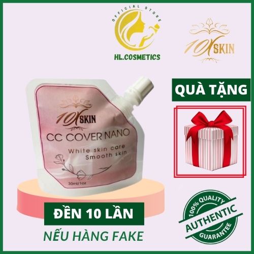 Ủ Trắng CC Cover Nano 10Xskin Giúp Da Trắng Mịn [HL - Cosmetics]