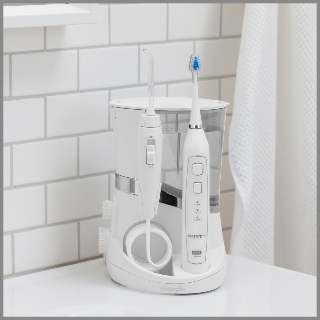 [USA] Combo Máy Tăm Nước Waterpik Complete Care 5.0 Water Flosser + Bàn Chải Điện Sonic Toothbrush WP-861