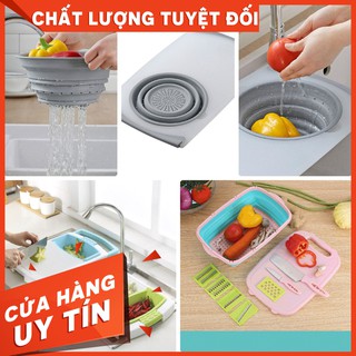 [GIÁ SỈ] BỘ THỚT ĐA NĂNG GẤP GỌN 9 MÓN, THỚT RỔ THÁO RỜI, BỘ THỚT RỔ ĐA NĂNG [SALE]