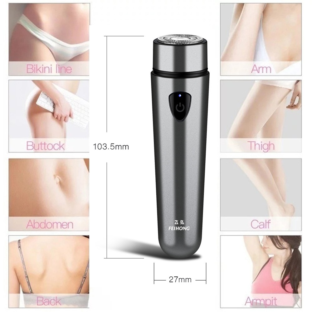 Máy cạo râu mini Feihong cạo lông unisex đa năng cạo sạch cạo nhanh gọn tiết kiệm pin