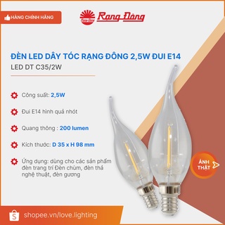Bóng đèn Led dây tóc 2,5W đui xoáy E14