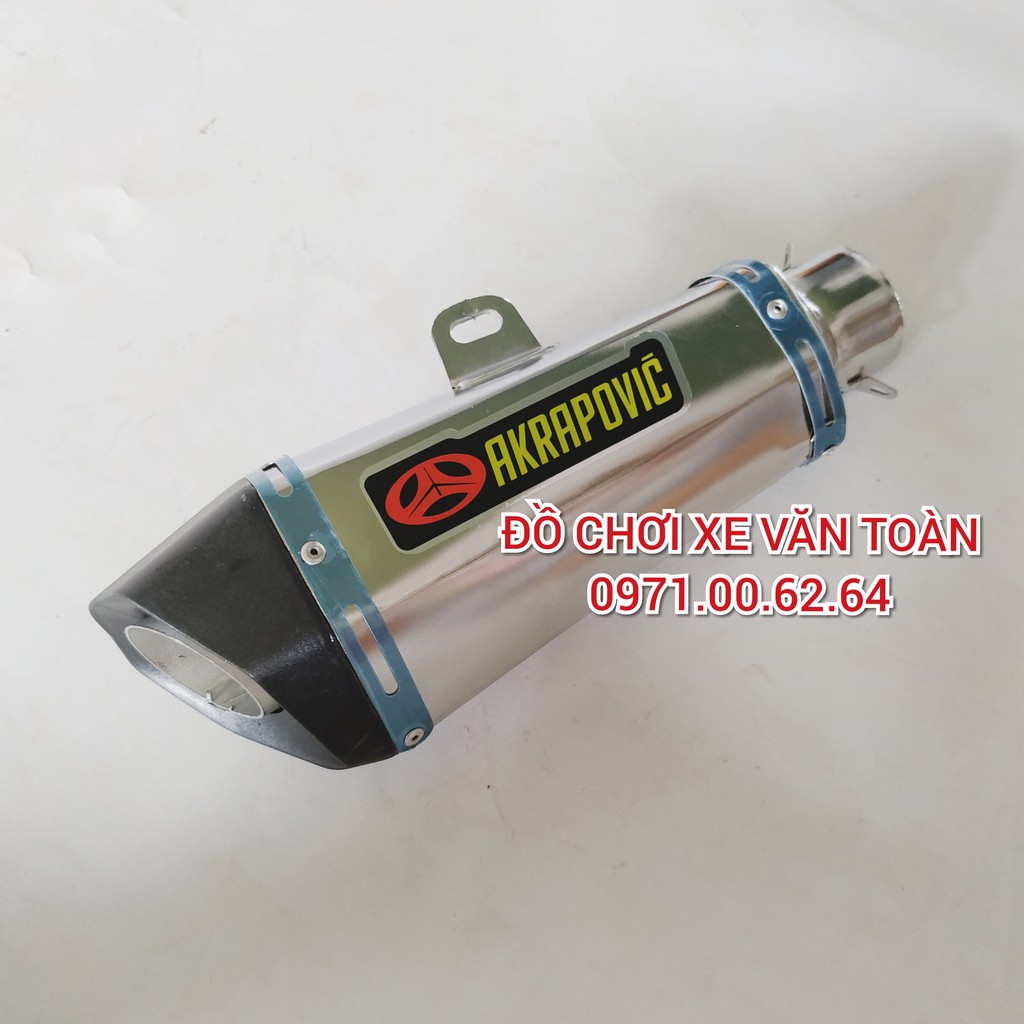 Pô Akrapovic bạc độ Winner - Pô Winner