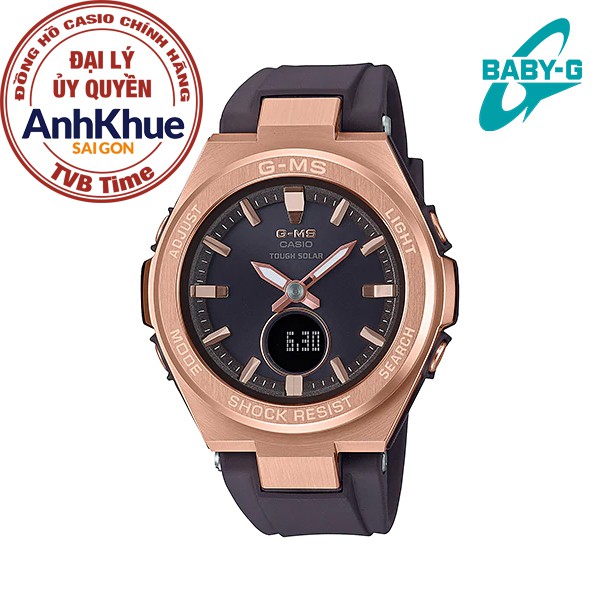 Đồng hồ nữ dây nhựa Casio Baby-G chính hãng Anh Khuê MSG-S200G-5ADR