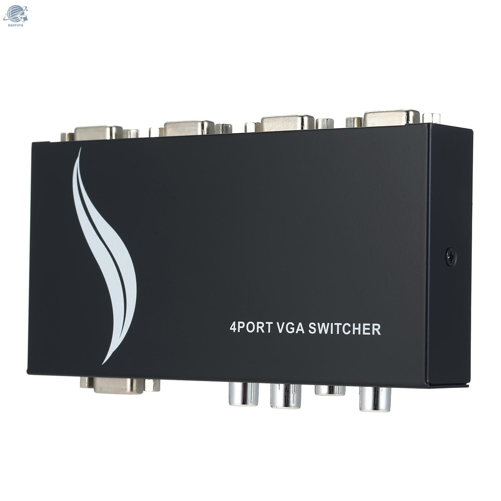 Bộ Chia 4 Cổng VGA 1-Out Cho Màn Hình LCD PC TV 1920x1440 | BigBuy360 - bigbuy360.vn