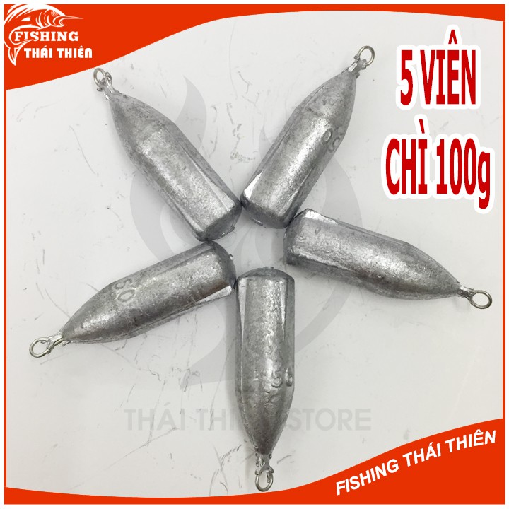 Combo 5 Viên Chì Câu Cá Hỏa Tiễn 30g