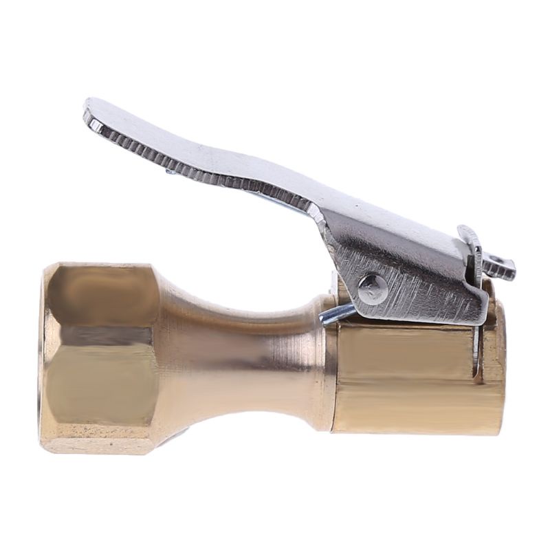 Đầu kẹp van bơm lốp xe hơi 8mm chất liệu đồng thau