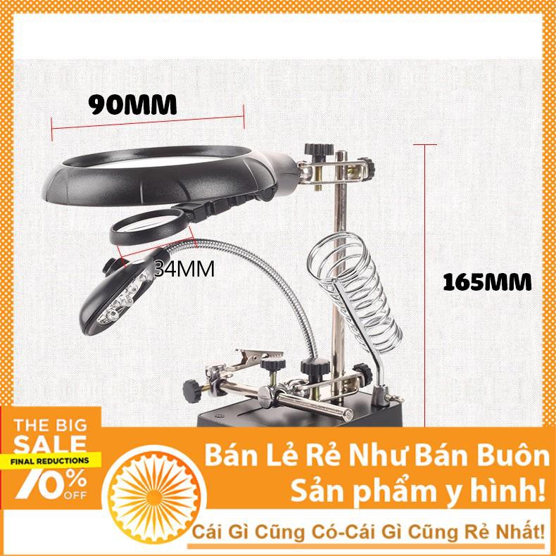 Kính Lúp Đôi Để Bàn Có Đèn Led Chiếu Sáng KL45