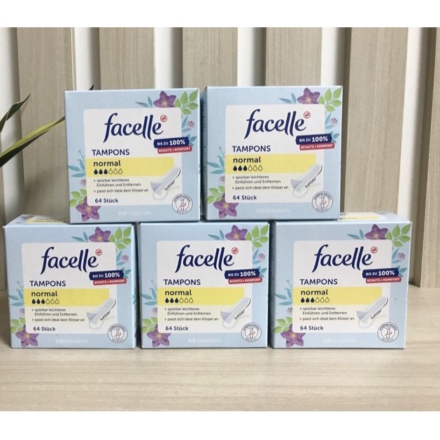 Băng vệ sinh Tampon Facelle Đức đầy đủ size