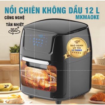 [Mã 252ELSALE hoàn 7% đơn 300K] NỒI CHIÊN KHÔNG DẦU CAMEL - MKMAOKE CHÍNH HÃNG ( BH 12 THÁNG) - MÓN NGON CHO SỨC KHỎE