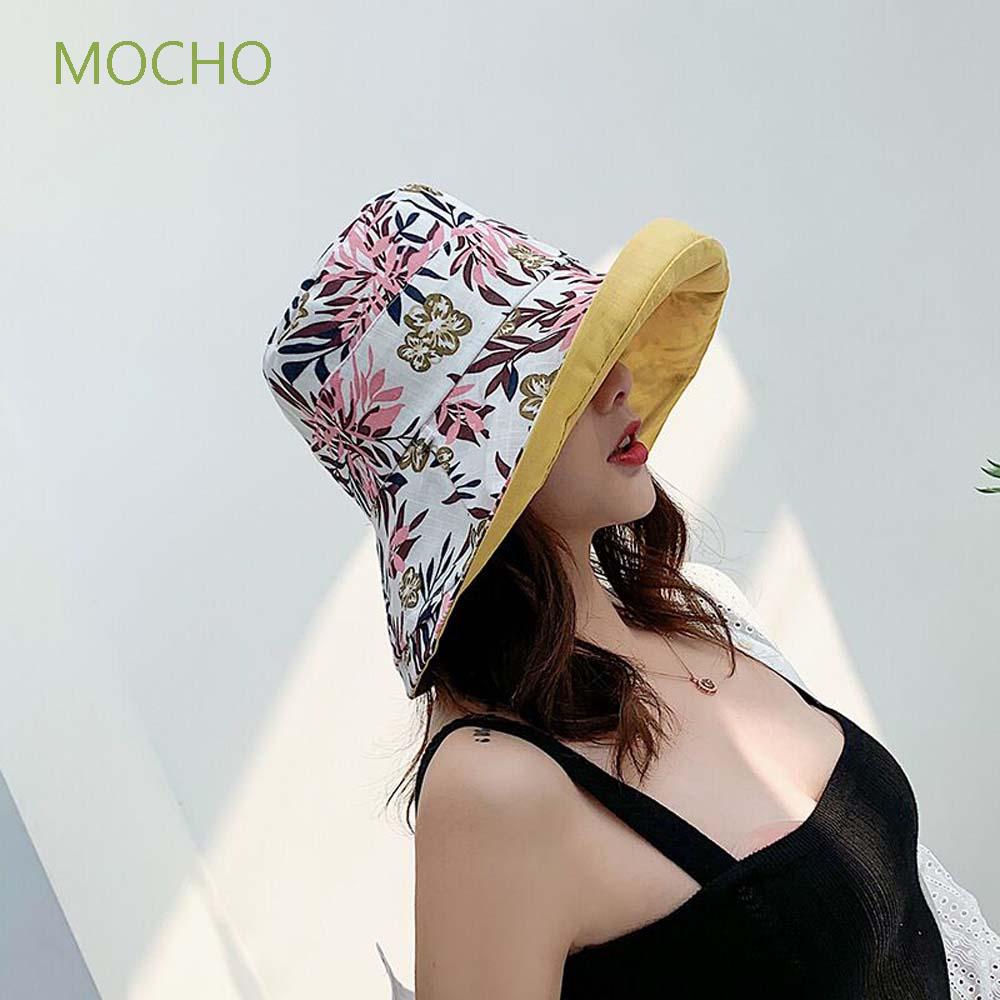 Nón Vành Rộng Vải Cotton Thời Trang Đi Biển Cho Nữ