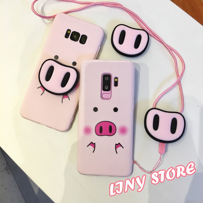 [ TẶNG DÂY ĐEO CỔ + POP ] Ốp Heo Samsung cao cấp | BigBuy360 - bigbuy360.vn