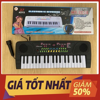 Đồ Chơi Đàn Piano Có Mic Màu Đen Đặc Trưng, Thiết Kế Mô Phỏng Thật, Da Dạng Bài Hát Và Giai Điệu