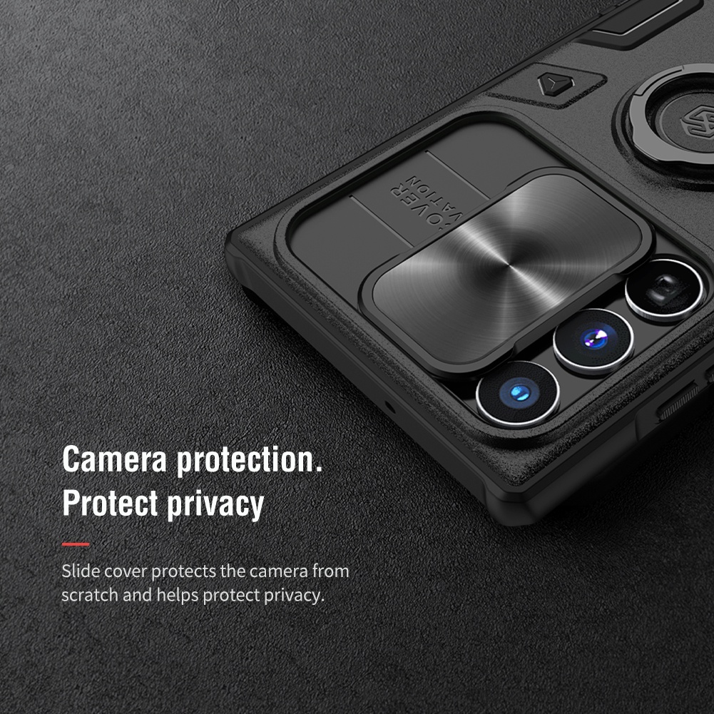 Ốp Lưng Nillkin CamShield Armor cho Samsung Galaxy S22 Ultra - Hàng Nhập Khẩu.