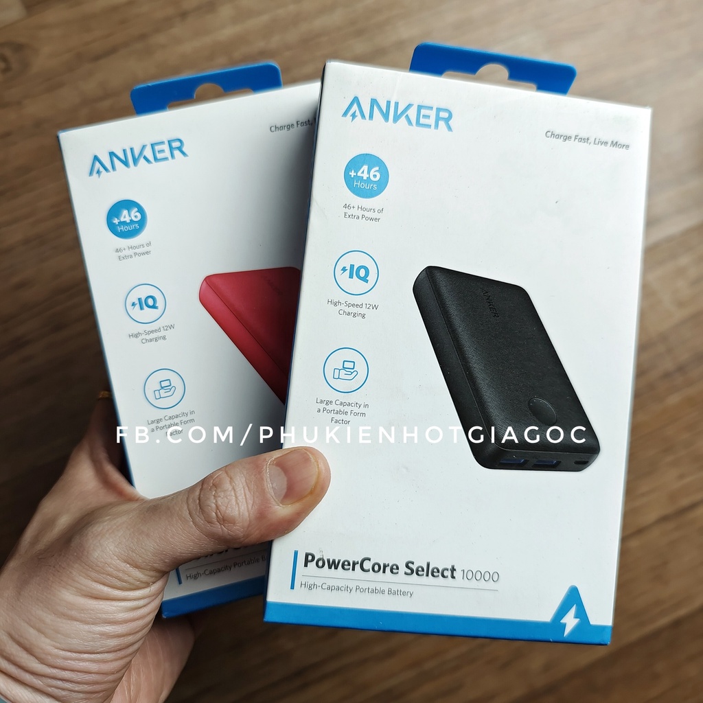 Pin sạc dự phòng Anker PowerCore select dung lượng 10000 mAh A1223