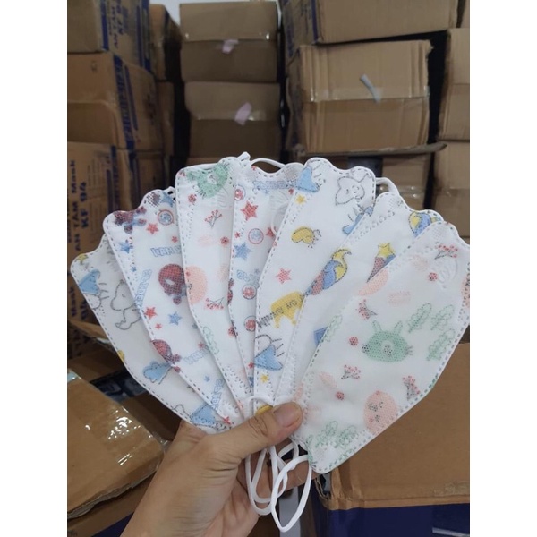 Khẩu trang em KF94 4D Mask cao cấp ( 10 cái 1 bịch)