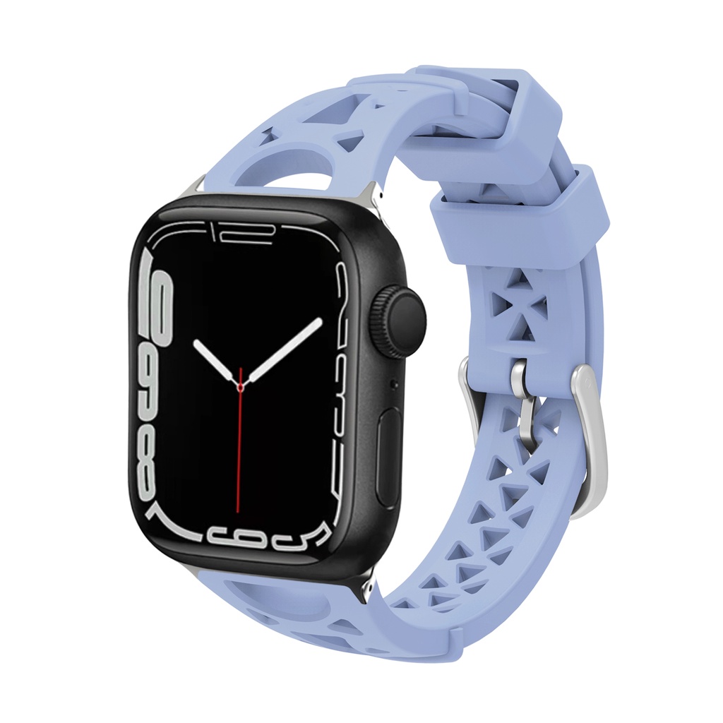 Dây Đeo Silicone Cho Đồng Hồ Thông Minh Apple Watch 38mm 40mm 41mm 42mm 44 mm 45mm iWatch 8 7 6 se 5 4 3 2 1