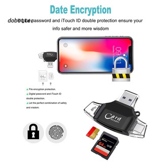Đầu Đọc Thẻ Nhớ 4 Trong 1 Cho Iphone