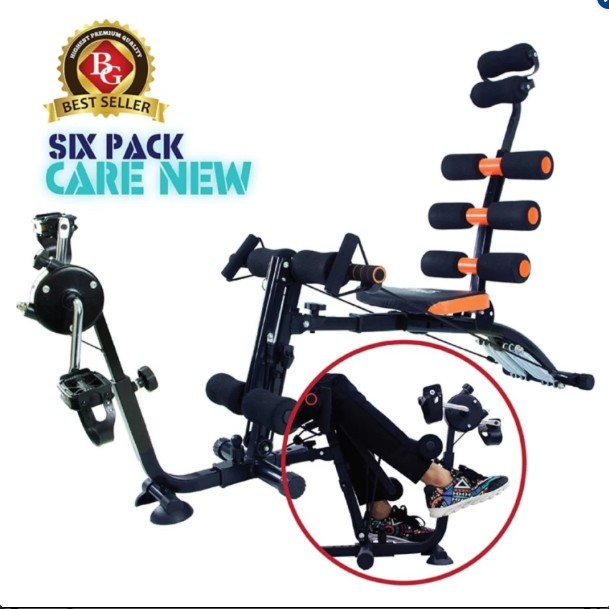 CHAIR19 - Máy tập cơ bụng đa năng NEW SIX PACK CARE nhiều bài tập, thêm bộ bàn đạp đa năng, đặc biệt kèm đĩa xoay