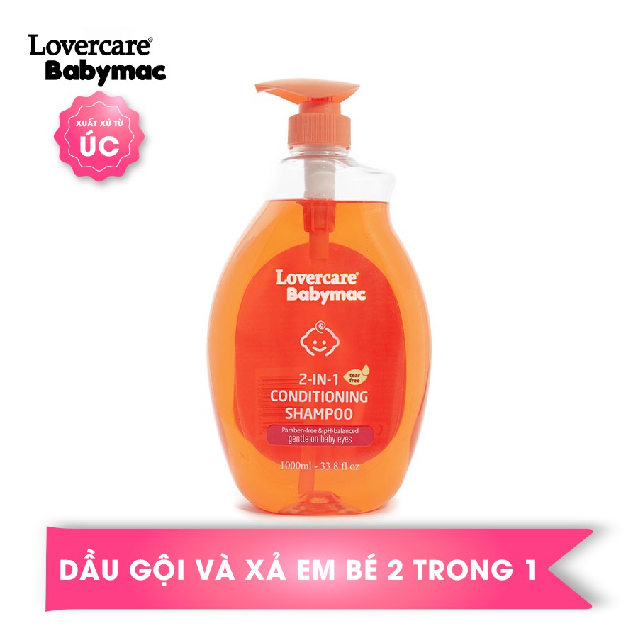 Dầu Gội Và Xả Em Bé 2 in 1 Babymac Conditioning Shampoo (1L)