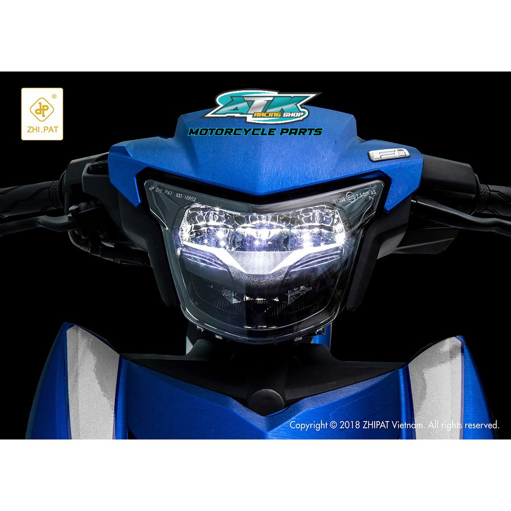 Pha đèn LED 2 tầng xe Yamaha Exciter 150 Sporty 2019 hàng chính hãng ZHI.PAT