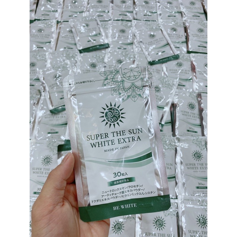 VIÊN UỐNG CHỐNG NẮNG NỘI SINH SUPER THE SUN WHITE EXTRA BEWHITE