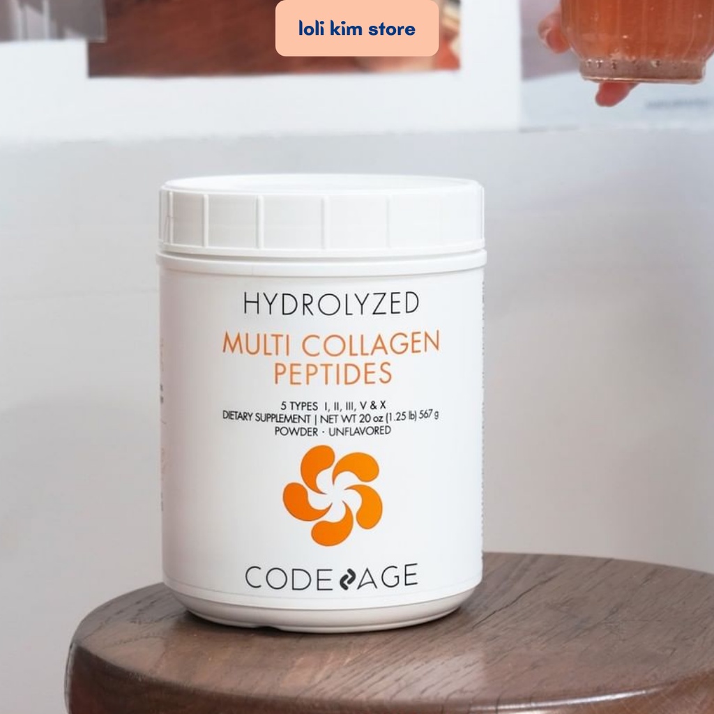 Bột Multi Collagen Peptides Codeage Giúp Trẻ Hóa Toàn Diện 567g