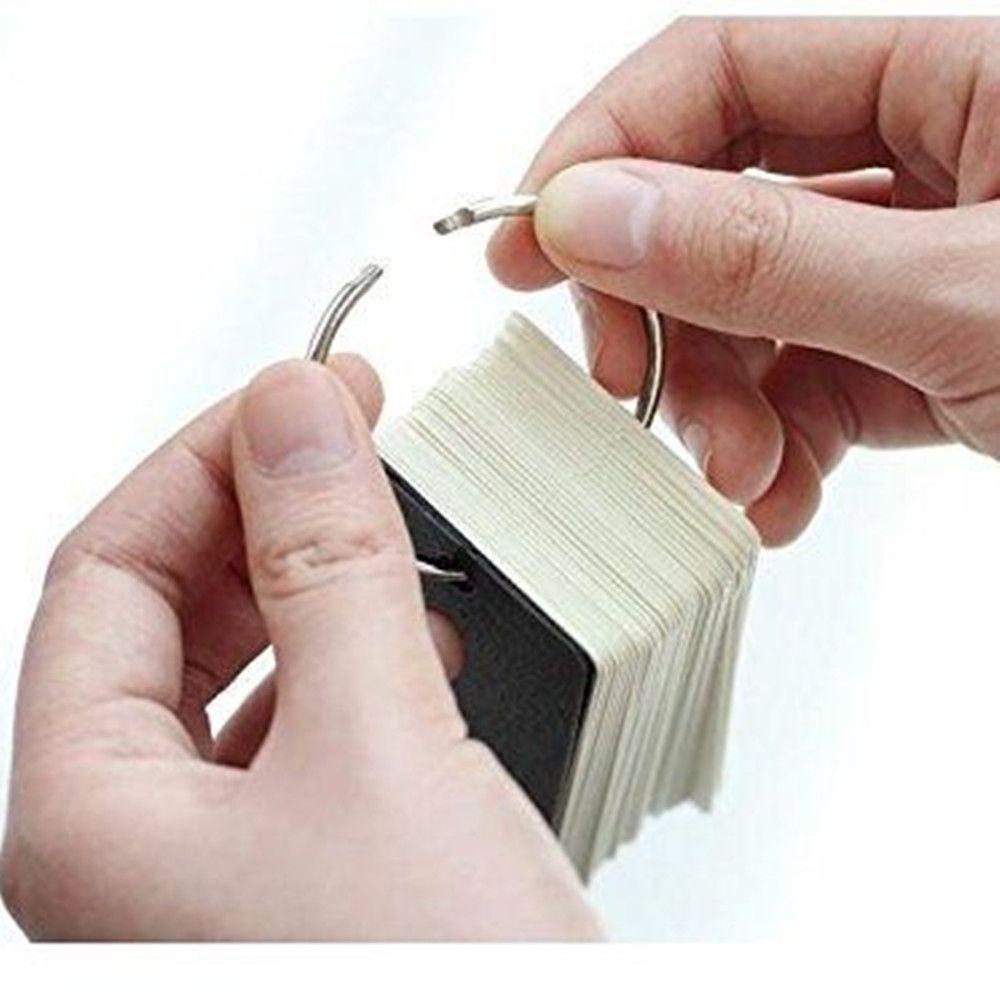 Set 100 Trang Giấy Kraft Bìa Đen Đựng Thẻ Ghi Chú Tiện Dụng