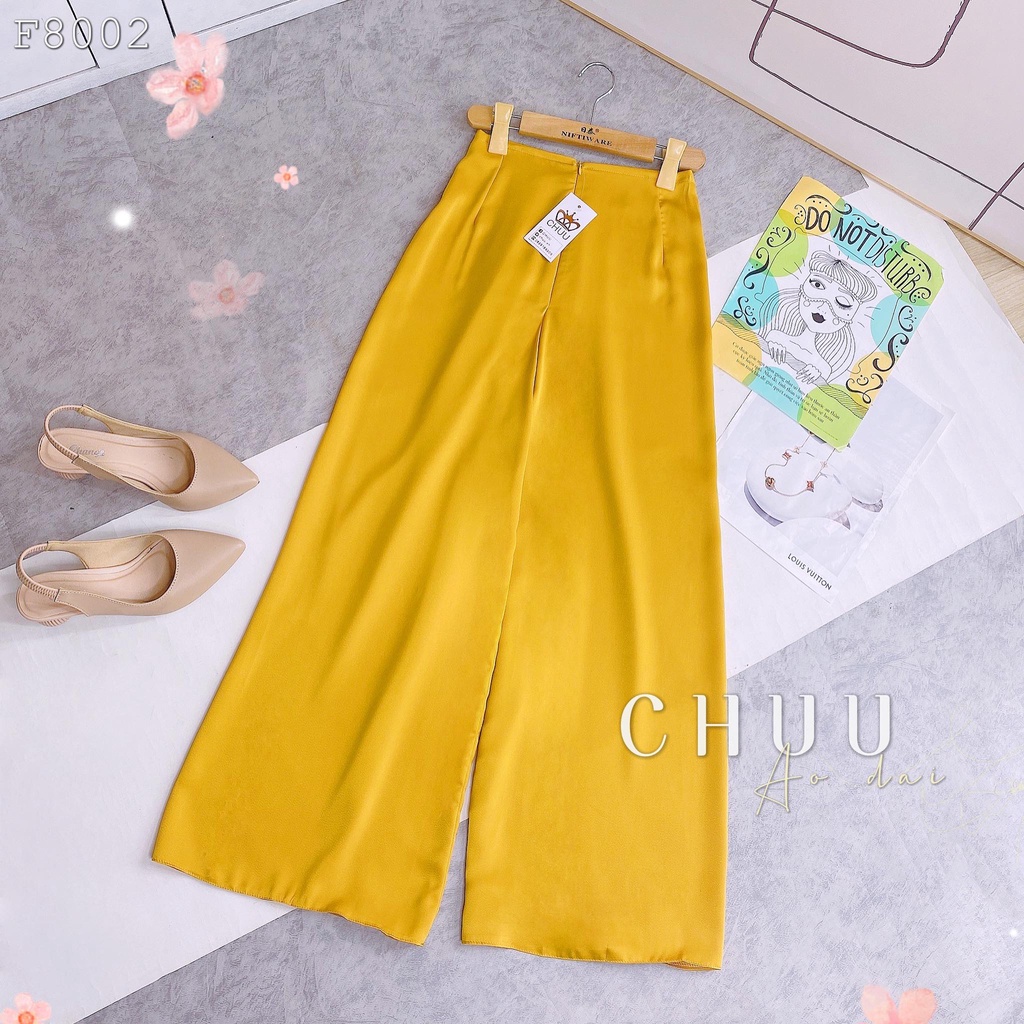 Quần lụa áo dài công sở nữ kiểu cách tân lưng chun CHUU F8003