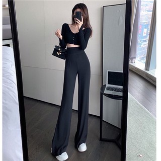 Quần suông lưng siêu cao - Quần ống suông cạp cao