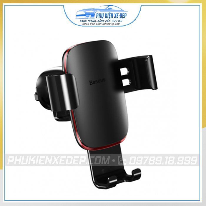 Giá đỡ điện thoại ô tô [FREESHIP] kẹp cửa gió Baseus Metal Age Gravity Car Mount LV229 | Thiết kế tinh tế chắc chắn