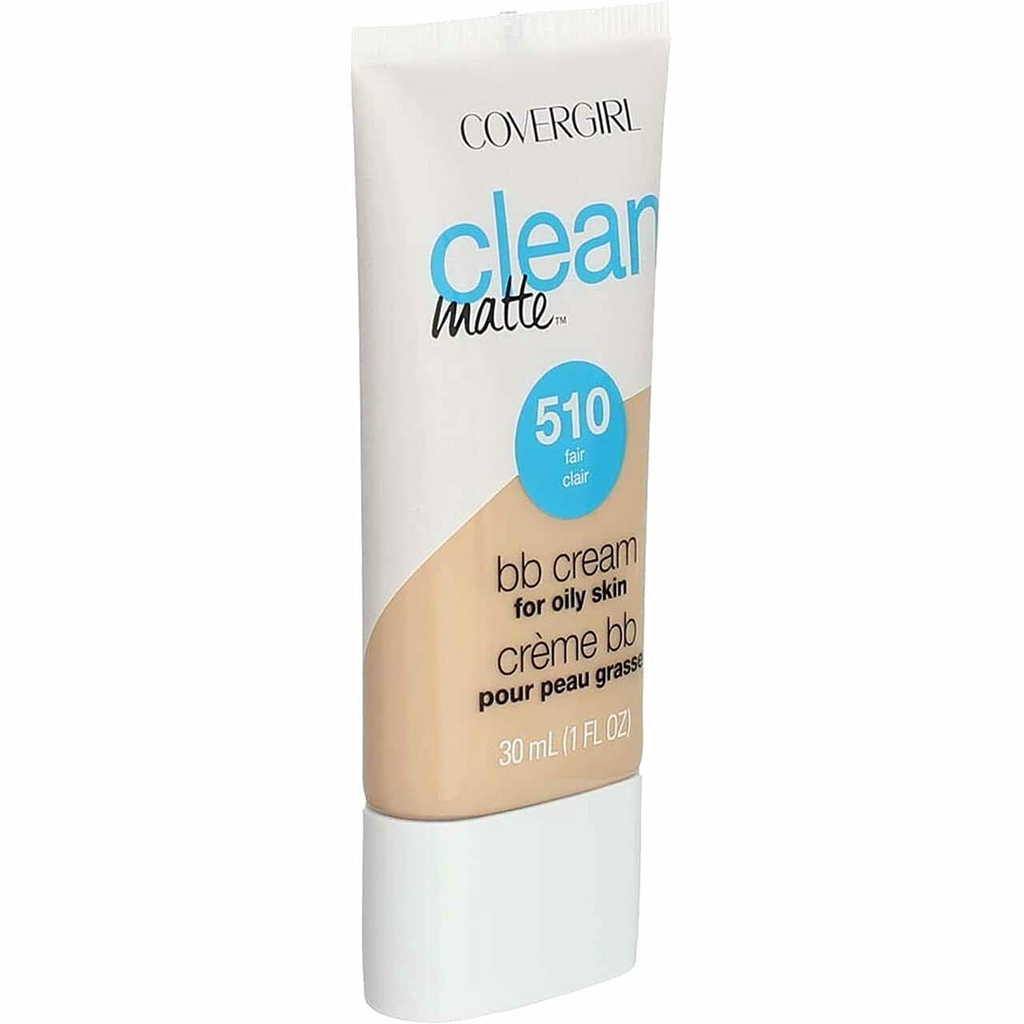 Kem nền mịn da COVERGIRL Clean Matte BB Cream For Oily Skin, Fair 510 Water-Based Oil-Free Matte Finish BB Cream