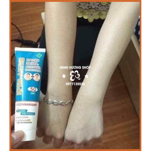 KEM CHỐNG NẮNG NGA KPEM SPF 50+ nâng tông da dùng cho cả mặt và body ( hàng chuẩn )