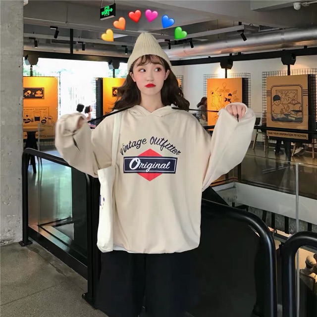 Áo hoodie nỉ form rộng unisex Original nam nữ ulzzang Wind | BigBuy360 - bigbuy360.vn