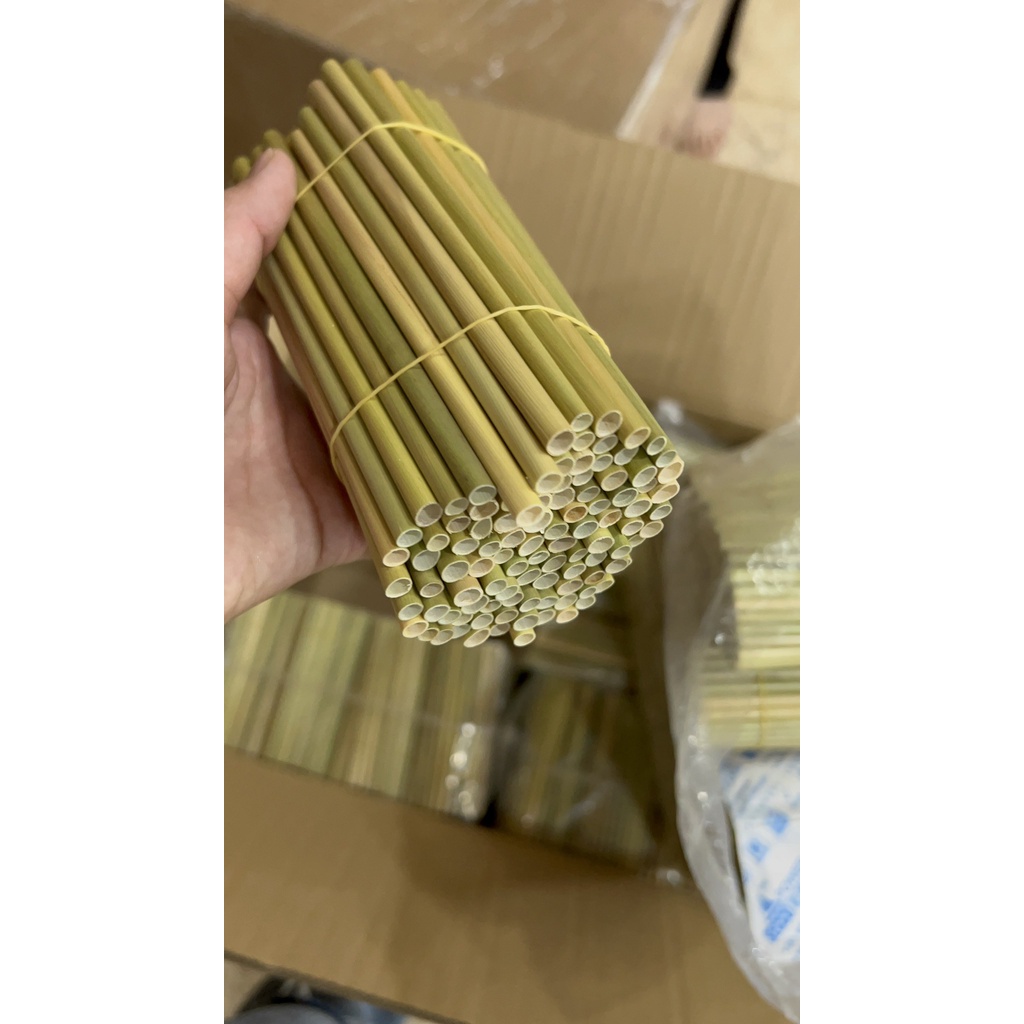 Ong Hut Co Ống Hút Cỏ Bàng 20Cm (50 Ống)