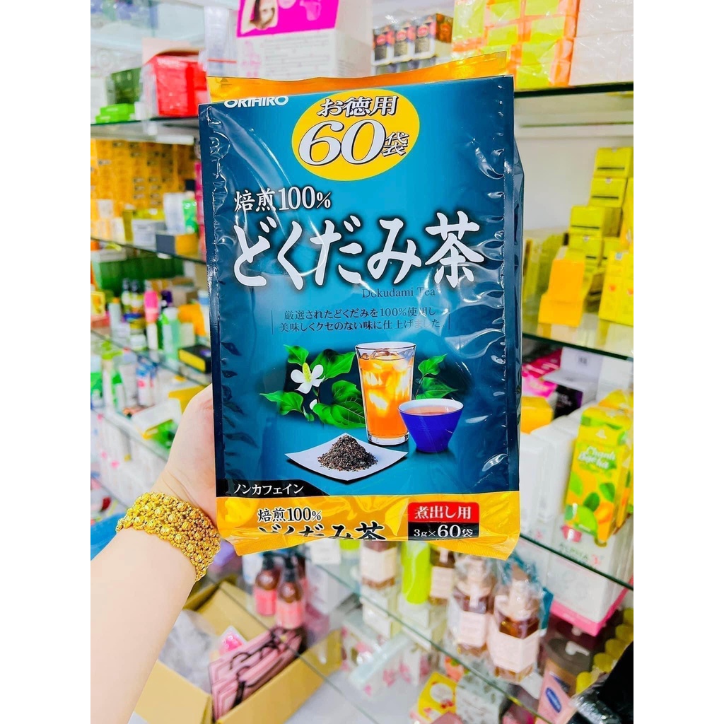 Trà diếp cá Orihiro 60 gói của Nhật Bản, Trà thanh lọc cơ thể hiệu quả