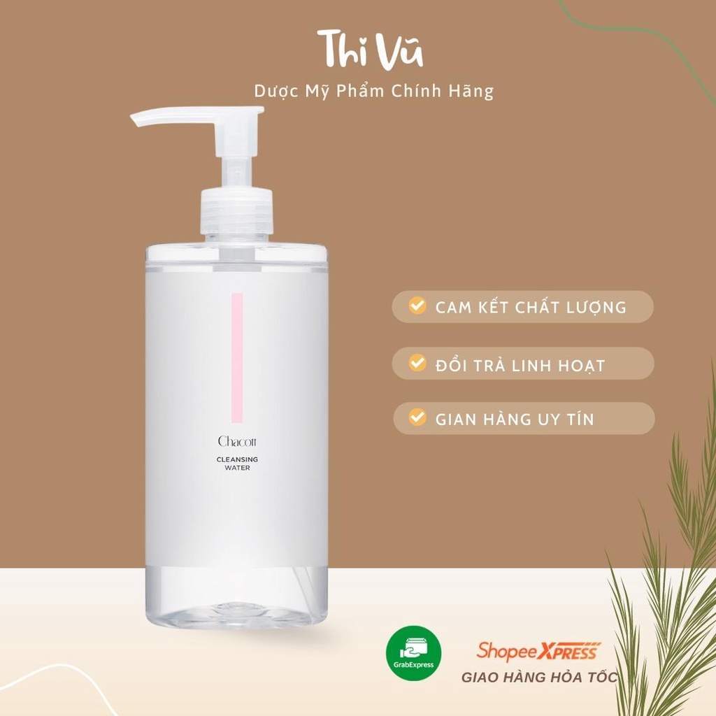 Nước tẩy trang Chacott 500ml, tẩy trang Chacott cho mọi loại da -Thi Vũ