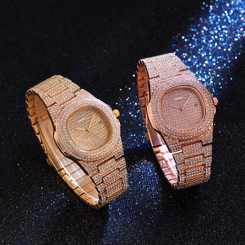 Đồng hồ đeo tay, đồng hồ nam nữ unisex D-ZINER DZ1122 đính đá lấp lánh, sang trọng