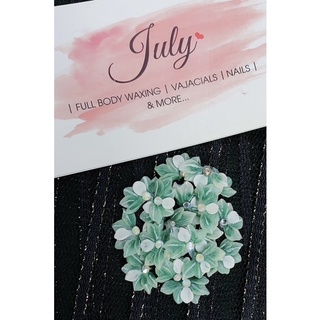 Mẫu C055. Hoa bột nail