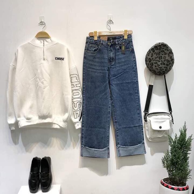Quần jean ống rộng xắn ( culottes ) cực xinh 😍 bao vải ❤️ hình thật UP Ở CUỐI NHA 🥰🥰 cảm ơn đã ủng hộ shop nhé ❤️❤️❤️