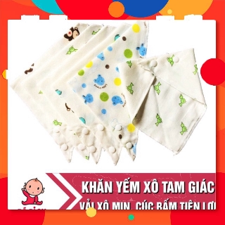 Combo 50 khăn yếm vải xô cúc bấm