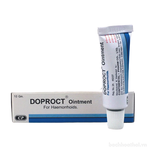 Kem bôi trĩ nội, ngoại, ngứa hậu môn Doproct Ointment For Haemorrhoids