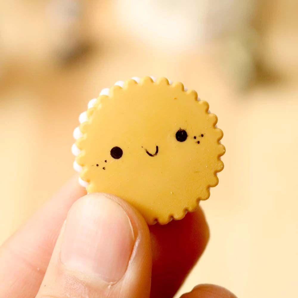 AUGUSTINE Set 6 Cục Tẩy Hình Bánh Quy Hoạt Hình Đáng Yêu