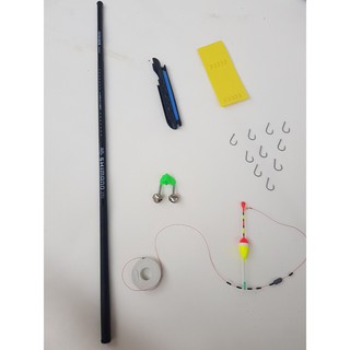 Bộ cần câu tay, câu đơn giá rẻ tặng kèm bộ dây câu, phao câu, chì câu, lưỡi câu