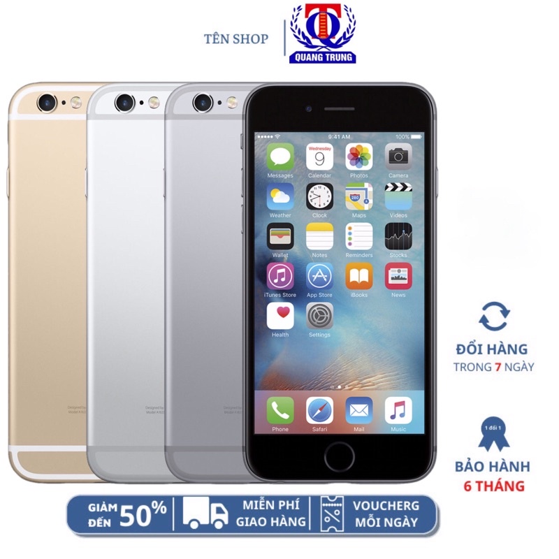 [Mã 2611DIENTU500K hoàn 7% đơn 300K] điện thoại IP 6 bypaas chơi game bao tắt nguồn camera đầy đủ