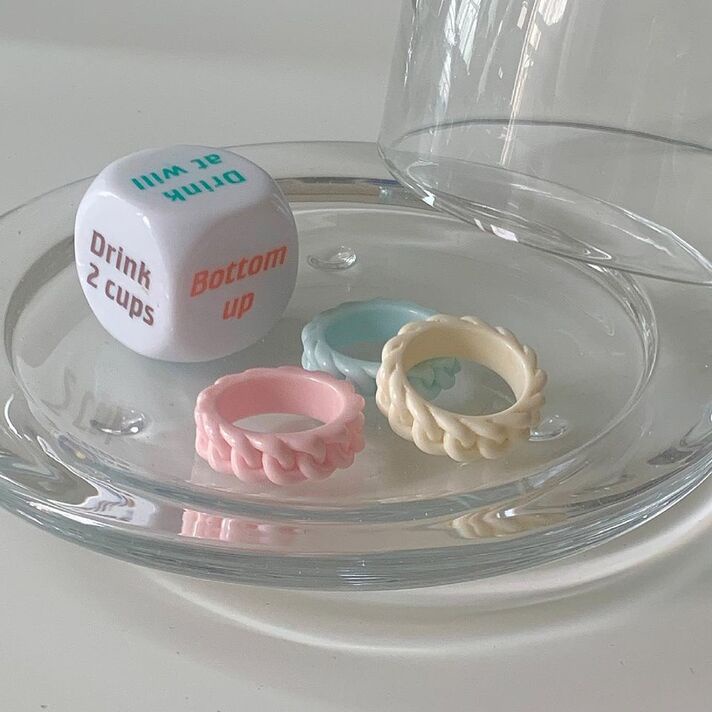 Nhẫn màu kẹo ngọt Modleaf Candy set ring Hàn Quốc