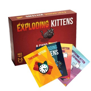 Combo Thẻ Bài mèo nổ Exploding Kittens + 4 bản mở rộng